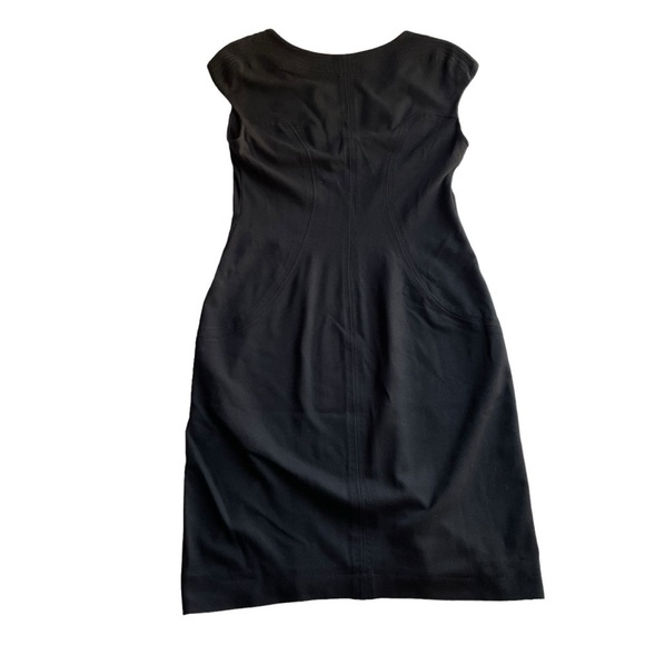 DVF Diane Von Furstenberg Manette Sheath Dress Black Size 6 Small Scoop neck - Picture 9 of 13